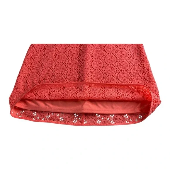 Lilly Pulitzer Lamora Pucker Pink‎ Breakers Lined Size Medium Lace Tunic Dress - Picture 10 of 16